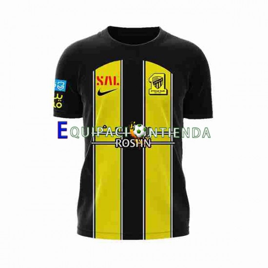Camiseta Primera Equipación Al-Ittihad 2023-2024 Manga Corta ,Hombre