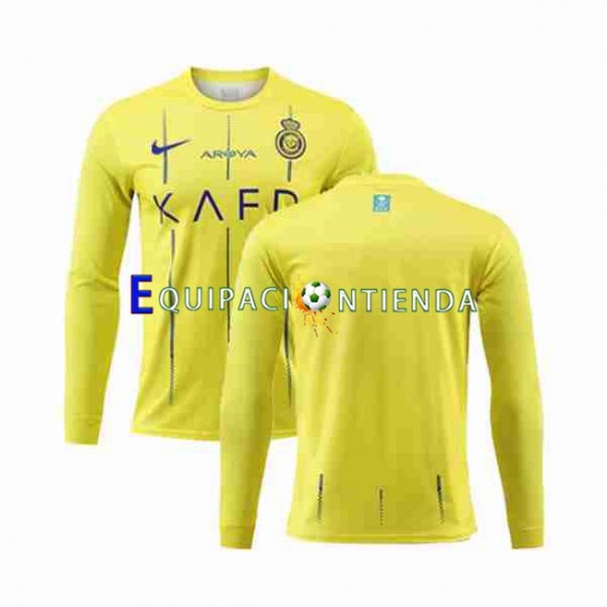 Camiseta Primera Equipación Al-Nassr 2023-2024 ML ,Hombre
