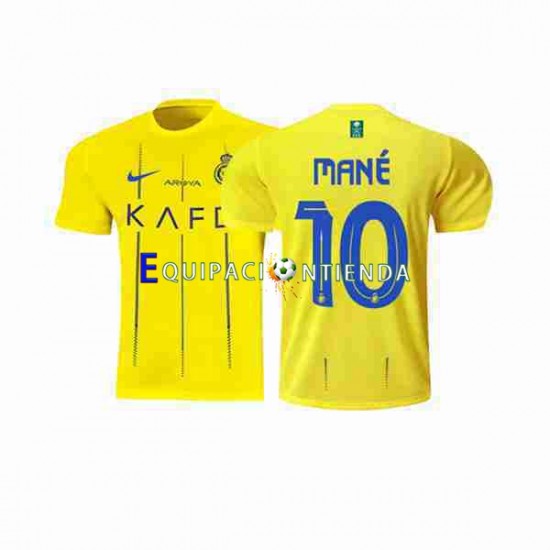 Camiseta Primera Equipación Al-Nassr Mane 10 2023-2024 Manga Corta ,Hombre