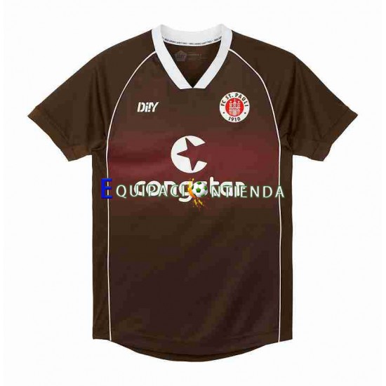Camiseta Primera Equipación St Pauli 2023-2024 Manga Corta ,Hombre
